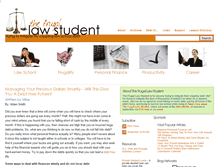 Tablet Screenshot of frugallawstudent.com